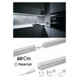 Cata Mutfak Tezgah Aydınlatması-raf Aydınlatması Armatür 90cm Led Anahtarlı Set- Beyaz