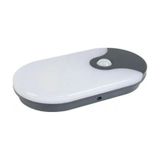 Cata Palermo Sensörlü Oval Led Duvar Aplik Dış Mekan Armatür 12w 4000k Günışığı Çok Renkli
