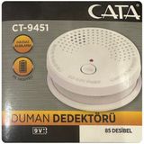 Cata Pilli Duman Dedektörü Hassas Algılamalı - Beyaz