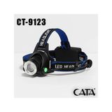 Cata Poyraz 5W Kafa Lambası Typ-C Şarjlı 2X18650 Li-On Pil İle Çalışır (Balıkçı Madenci Feneri 8-10 Saat Çalışma Süresi)
