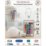 Cata Rgb LED Ampul - Uzaktan Kumandalı - 9 Watt - Orjinal Ürün - Çok Renkli