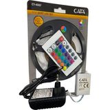 Cata Rgb Şerit LED Seti 5 mt 96 Renkli Beyaz Renkli Kumanda ile Enerji Tasarruflu CT-4557