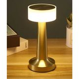 Cata Şarjlı CT-8436 Denver Şarjlı Masa Lambası - Dokunmatik Masa Üstü Metalik 50 x 50 Metal GU10 Kablosu - Altın