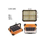 Cata Unichrome Güneş Enerjili Solar 200w Watt Led Projektör Taşınabilir Sarı Beyaz Ve Çakar Işık Lamba
