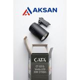 Cata Venüs LED Raylı Sistem Aydınlatma Armatürü 33W Beyaz/naturel/gün Işığı CT-5315 Siyah Gövde (Raysız) - 6400K - Beyaz