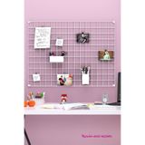Catchme 80x60 Tel Pano Metal Fotoğraf Askısı Beyaz 4 Mandal 2 Fotoğraf Kıskacı Hediyeli