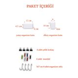 Catchme Beyaz Aksesuar Seti Tel Pano Metal Pano İçin