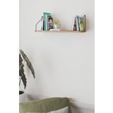 Catchme Duvar Rafı Kitaplık Mutfak Banyo Yaşam Alanı 20 X 70 Cm 1 Adet Atlantik Çam Siyah Kollu
