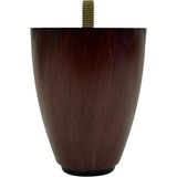 CATEKSSS 10 cm 3/8 Kalın Diş (Ahşap Ceviz) Plastik Mobilya Yükseltici Koltuk Kanepe Armut (Tombul) Ayağı Ayakları (1 Adet)
