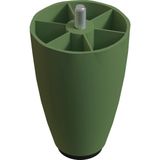 CATEKSSS 10 cm 3/8 Kalın Diş (Krem) Plastik Mobilya Yükseltici Koltuk Kanepe Armut Ayağı Ayakları (2 Adet)