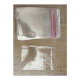 CATEKSSS 100 Adet 10X15 cm Bantlı Yapışkanlı Şeffaf Opp Jelatin Poşet ( 10X10+5) Şeffaf 10 x 15