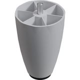 CATEKSSS 12 cm 3/8 Kalın Diş (Beyaz) Plastik Mobilya Yükseltici Koltuk Kanepe Armut Ayağı Ayakları (2 Adet)
