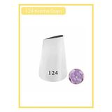 CATEKSSS 124 Gül Yaprak Desen Krema Duyu Büyük Boy Pasta Duyu Paslanmaz Krema Torbası Ucu 2.5x0.9x4.2 cm Çeli