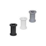 CATEKSSS 12CM Jumbo Ayarlı Ayak Plastik Koltuk-Çekyat-Dolap-Mobilya Ayakları Gri