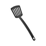 CATEKSSS 2 Adet Yanmaz Yapışmaz Yüksek Isıya Dayanıklı Teflon Spatula Çok Amaçlı Servis Spatulası Plastik Siy