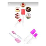 CATEKSSS 2'li Silikon Spatula Fırça Seti, Pasta Spatula Fırça Set, Mutfak Silikon Yumurta Sürme Fırçası Silik