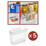 CATEKSSS 5 Adet Asılabilir Buzdolabı Düzenleyici, Çok Amaçlı Mini Kutu, Dolap Içi Organizer 5’li Set Plastik