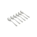CATEKSSS 6 Adet Metal Çay Kaşığı Çelik Metalik