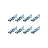 CATEKSSS 8 Adet Pimapen Pvc Pencere ve Kapı Kilit Ispanyolet Karşılığı (Tek Delikli Standart Model) Zamak