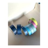 CATEKSSS 8’li Washi Lux Bant/dekoratif Kapat Bant | Night Sea Blue (1CMX3MX6ADET-1.5CMX3MX2ADET)
