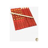 CATEKSSS Bambu Chopstick 10 Çift 24 cm Bambu Kahverengi