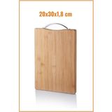 CATEKSSS Bambu Kesme Tahtası \ Bambu Kesme Tahtası \ 30X20 cm Bambu Kahverengi