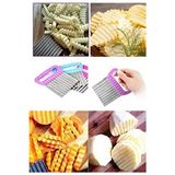 CATEKSSS Chips Chopper -1-1 Şekilli Patates Sebze ve Meyve Dilimleyici Turuncu