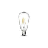 CATEKSSS CT-4353 8W Edison Rustik LED Ampul E27 Günışığı 3000K Filament Dekoratif Lamba 950 Lm