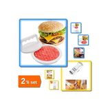 CATEKSSS Hamburger Yapma Pres ve Köfte Kalıbı + Rende Soyacak 5 Fonksiyonlu Sebze Meyve - 2li Set Z1N5F0 Plas