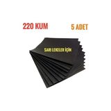 CATEKSSS Kağıt Su Zımparası 220 Kum ( 5 Adet )