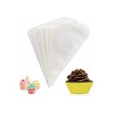 CATEKSSS Krema Sıkma Torbası 10 Adet Pasta Malzemeleri Pasta Kurabiye Süsleme Yazı Yazma Torbası Silikon