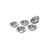 CATEKSSS Metal Mini Kek Muffin Kalıbı 6 Lı Teflon Turkuaz