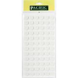 CATEKSSS Pacific Yuvarlak Yapışkanlı Sandalye Koltuk Mobilya Ayak Keçesi Felt 15 mm Beyaz (2 Adet)