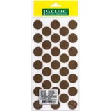 CATEKSSS Pacific Yuvarlak Yapışkanlı Sandalye Koltuk Mobilya Ayak Keçesi Felt 24 mm Kahve (2 Adet)