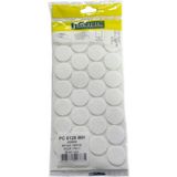 CATEKSSS Pacific Yuvarlak Yapışkanlı Sandalye Koltuk Mobilya Ayak Keçesi Felt 28 mm Beyaz (2 Adet)