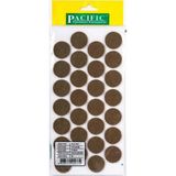 CATEKSSS Pacific Yuvarlak Yapışkanlı Sandalye Koltuk Mobilya Ayak Keçesi Felt 28 mm Kahve (2 Adet)