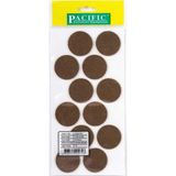 CATEKSSS Pacific Yuvarlak Yapışkanlı Sandalye Koltuk Mobilya Ayak Keçesi Felt 40 mm Kahve (1 Adet)