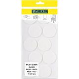 CATEKSSS Pacific Yuvarlak Yapışkanlı Sandalye Koltuk Mobilya Ayak Keçesi Felt 45 mm Beyaz (2 Adet)