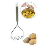 CATEKSSS Pratik 24 cm Paslanmaz Çelik Patates Ezici | Ergonomik Saplı Dayanıklı Püre Yapıcı Çelik