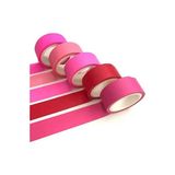 CATEKSSS Renkli Dekoratif Kapat Bant (4 Mt) (5'la) - Pembe ve Tonlar