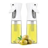 CATEKSSS Sprey Yağdanlık Airfryer Için Yağdanlık Püskürtmeli Cam Şişe Zeytinyağı Sirke Yağ Püskürtücü Beyaz
