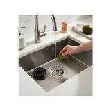 CATEKSSS Süzgeçli Tıkaç 2’li Set Mutfak Banyo Lavabo Tıkacı Krom Kaplamalı Paslanmaz Süzgeç ve Gider Tıkacı K
