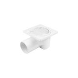 CATEKSSS Yandan Çıkış Pvc Yer Süzgeci 15X15 cm 50 mm 1 Adet