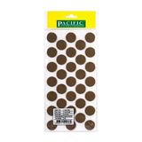 CATEKSSS Yapışkanlı Masa Sandalye Keçesi Zemin Koruyucu Keçe Yuvarlak 1 Paket (24 Mm) Kahverengi
