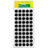 CATEKSSS Yuvarlak Yapışkanlı Sandalye Koltuk Mobilya Ayak Keçesi Felt 18 mm Siyah Siyah