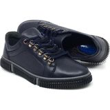 Catelli %100 Deri Ortopedik Erkek Kışlık Rahat Günlük Sneaker Ayakkabı 40-44 - Lacivert