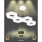 Catena (Beyaz Kasa, Sarı Işık) Ledli Modern Sarkıt Linear LED Avize Salon Mutfak Oturma Odası Yatak Odası Antre Hol LED