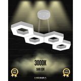 Catena (Gri Kasa, Sarı Işık) Ledli Modern Sarkıt Linear LED Avize Salon Mutfak Oturma Odası Yatak Odası Antre Hol LED