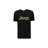 Caterpillar Bisiklet Yaka Baskılı Erkek T-Shirt C4Sm-Tst4511, Siyah, L