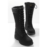 Caterpillar CAT0111121401 Black Nubuk Siyah Hakiki Deri Kadın Bot
